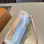 Louis Vuitton Pochette Métis East West Damier Canvas Light Blue 21cm - Image 7