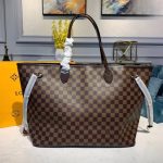 Louis Vuitton Neverfull GM Damier Ebene Canvas Tote Bag Cerise Red 39cm N40597 - Image 3