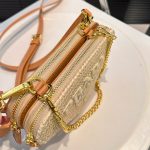 Prada Crochet Mini Pouch Natural 19cm 1NR015 2CXK F0018 - Image 8