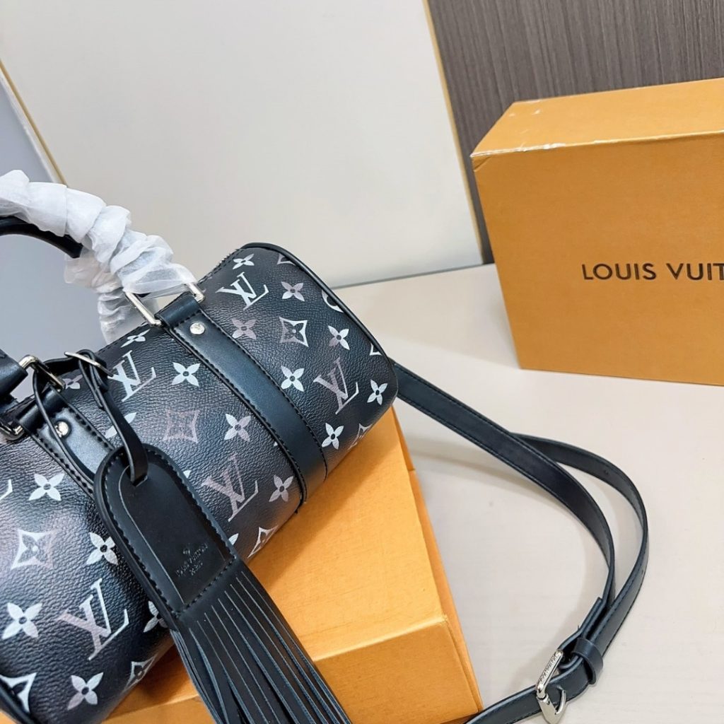 Louis Vuitton Keepall Bandoulière 25 Monogram Brushed Black 25Cm M11595 - Image 6