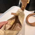 Prada Arqué Crochet Shoulder Bag Natural 22Cm 1Bc194 2M2T F0018 V Ouo - Image 9