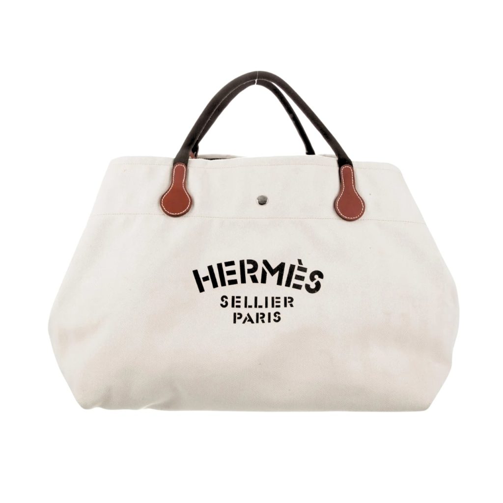 Hermes Fourre Tout Du Cavalier Bag White 42Cm - Image 2