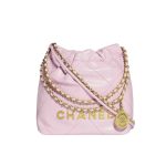 Chanel 22 Mini Handbag Purple 23Cm