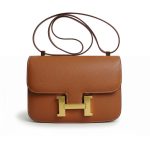 Hermes Constance 24 Togo Leather Gold Hardware Brown 24cm