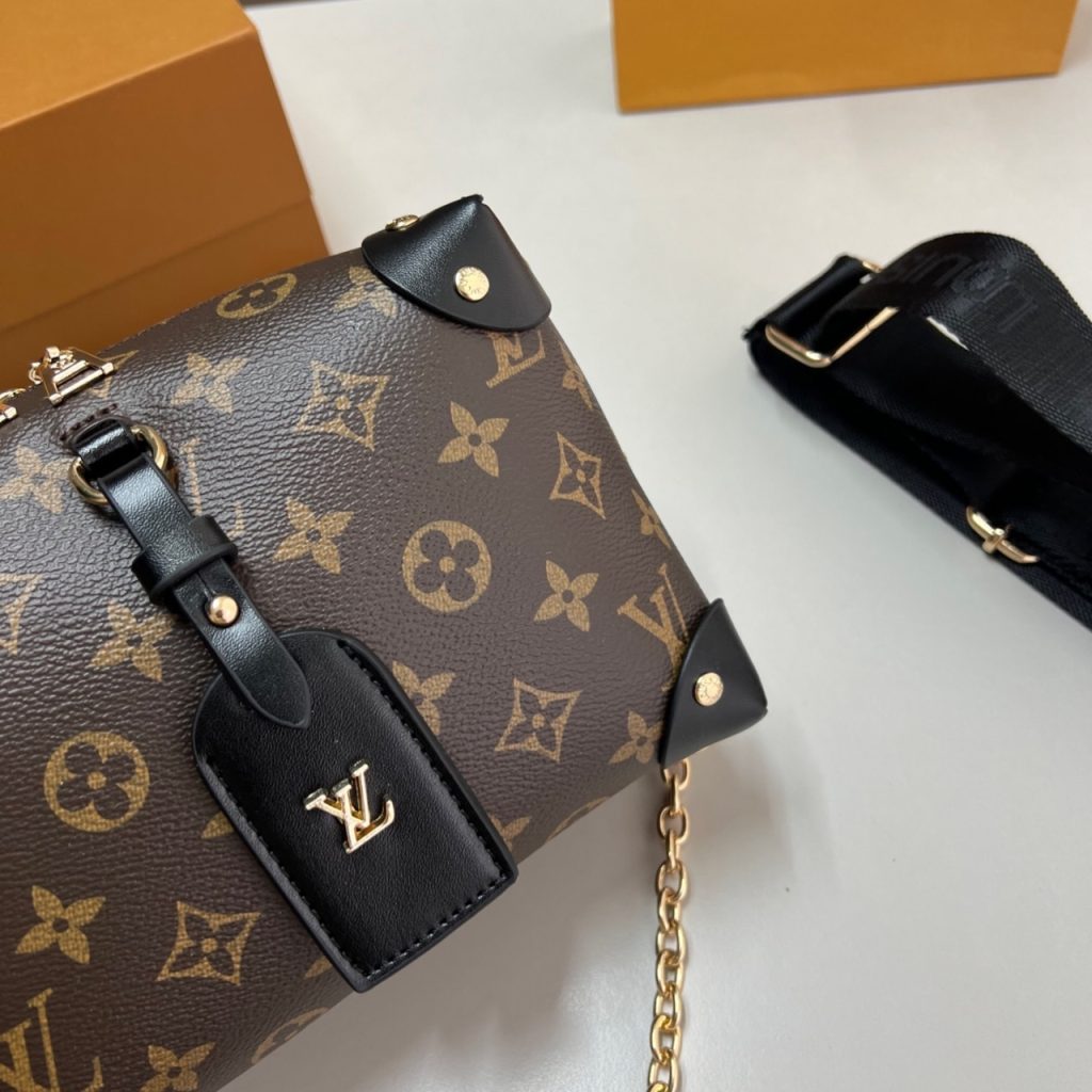 Louis Vuitton Petite Malle Souple Monogram Bag Brown 20cm M45571 - Image 4