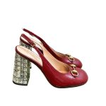 Gucci Women's Horsebit Pump With Crystals Red - Image 11