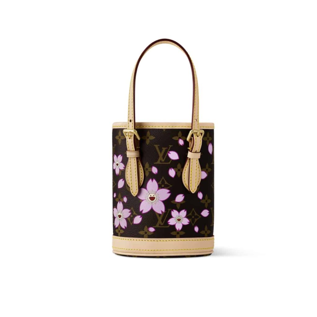 Louis Vuitton X Murakami Nano Bucket Monogram Canvas Sakura Brown 17Cm M13417 - Image 2