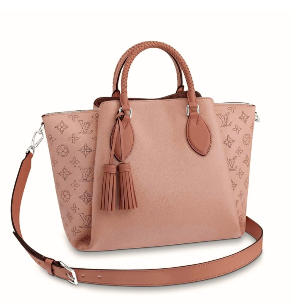 Louis Vuitton Haumea Mahina Magnolia Pink Leather Bag 30Cm M55030 - Image 2