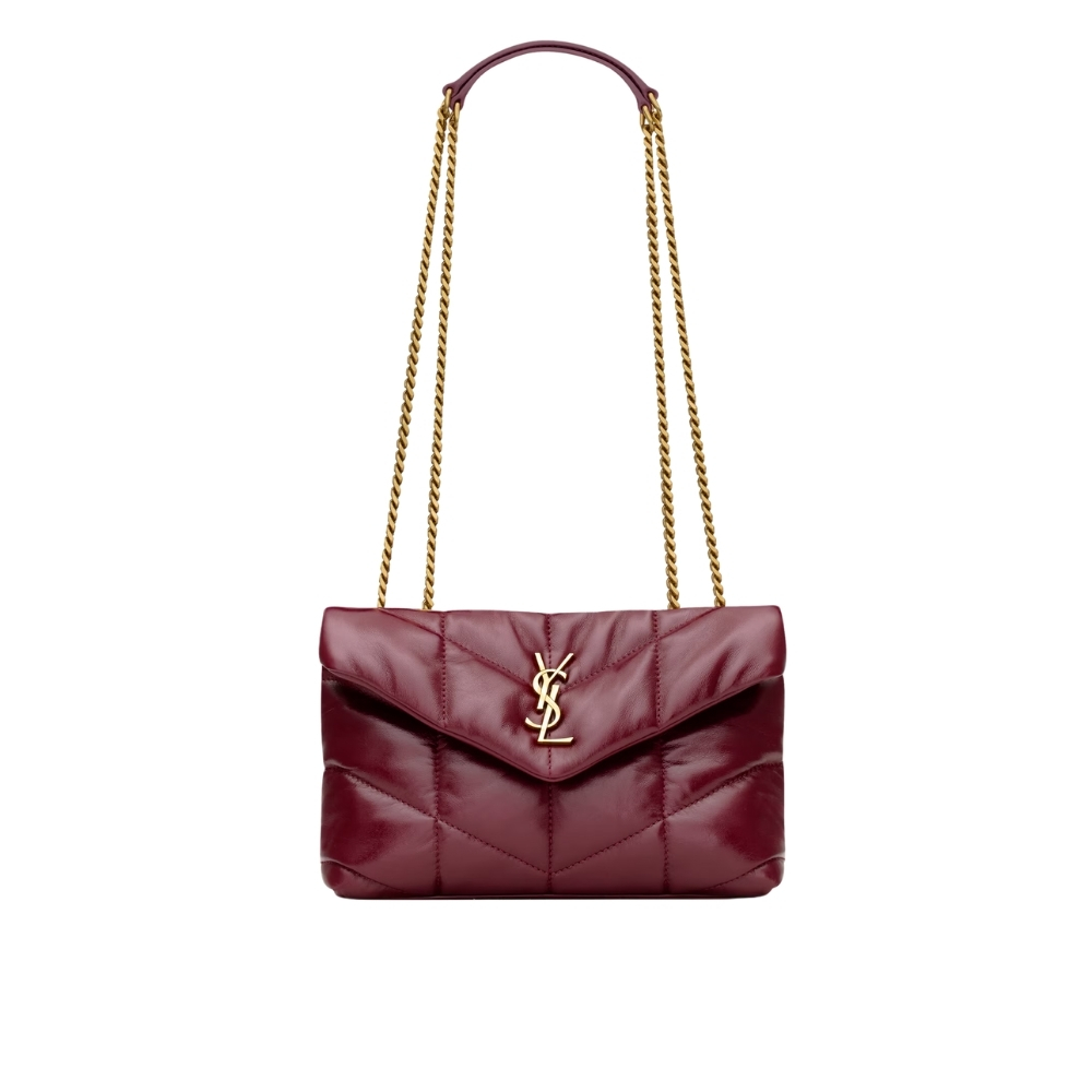 Thumbnail-12-13.jpg Saint Laurent Toy Puffer In Shiny Leather Burgundy 22Cm 759337Aaffa6593 - Image 1