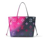 Louis Vuitton Neverfull MM Monogram Canvas Tote Bag Midnight Fuchsia 31cm M20511