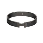 Hermes Mini Clic Anchor Chain Bracelet Black H703203fk01t4