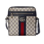 Gucci Ophidia Small Messenger Bag Beige And Blue Gg Supreme 23cm ‎547926 96iwn 4076