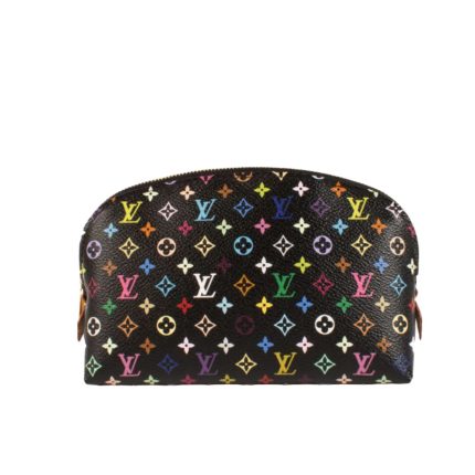 Louis Vuitton X Murakami Cosmetic Pouch PM Monogram Black 19cm