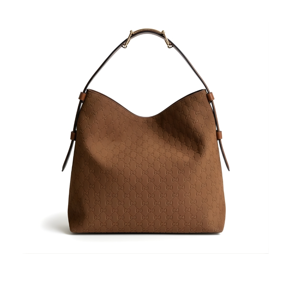 Thumbnail-14-10.jpg Gucci Beatrix Large Tote Bag GG Suede Bottom Brown 40Cm - Image 1
