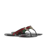 Gucci GG Thong Web Sandal Black 270374 H9020 8476 - Image 10