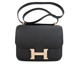 Hermes Constance 24 Togo Leather Gold Hardware Black 24Cm