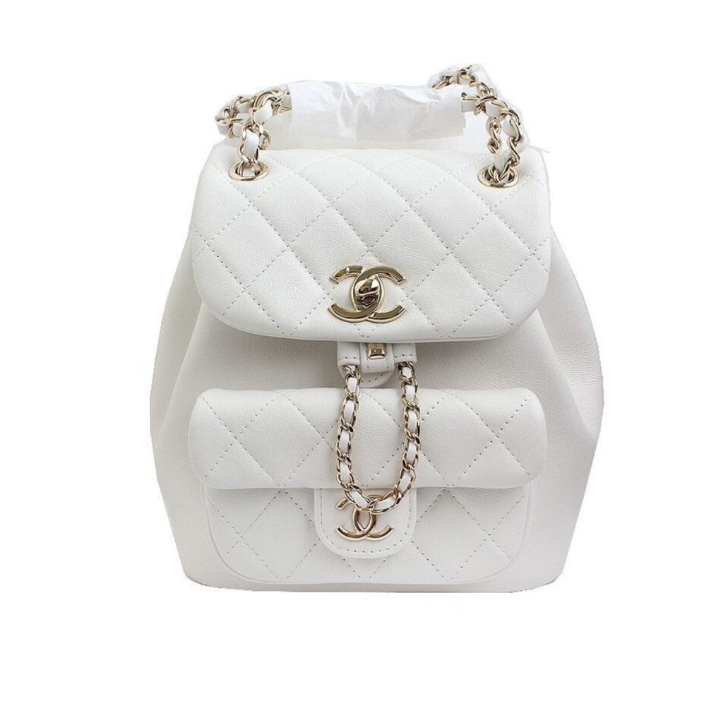 Chanel Mini Duma Backpack White 20Cm As2908 B09750 10601 - Image 2
