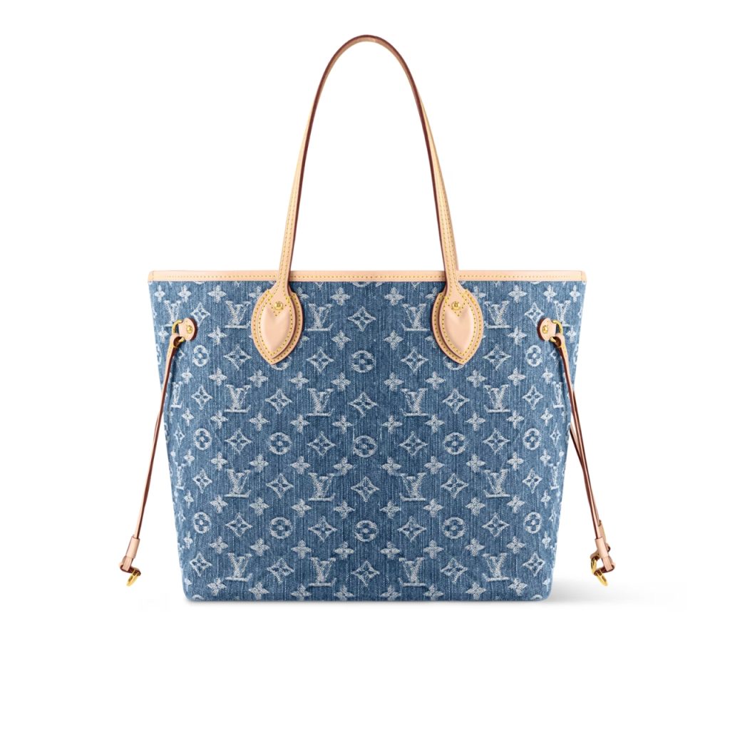 Louis Vuitton Neverfull MM Bag Denim Blue 31Cm M13192 - Image 2