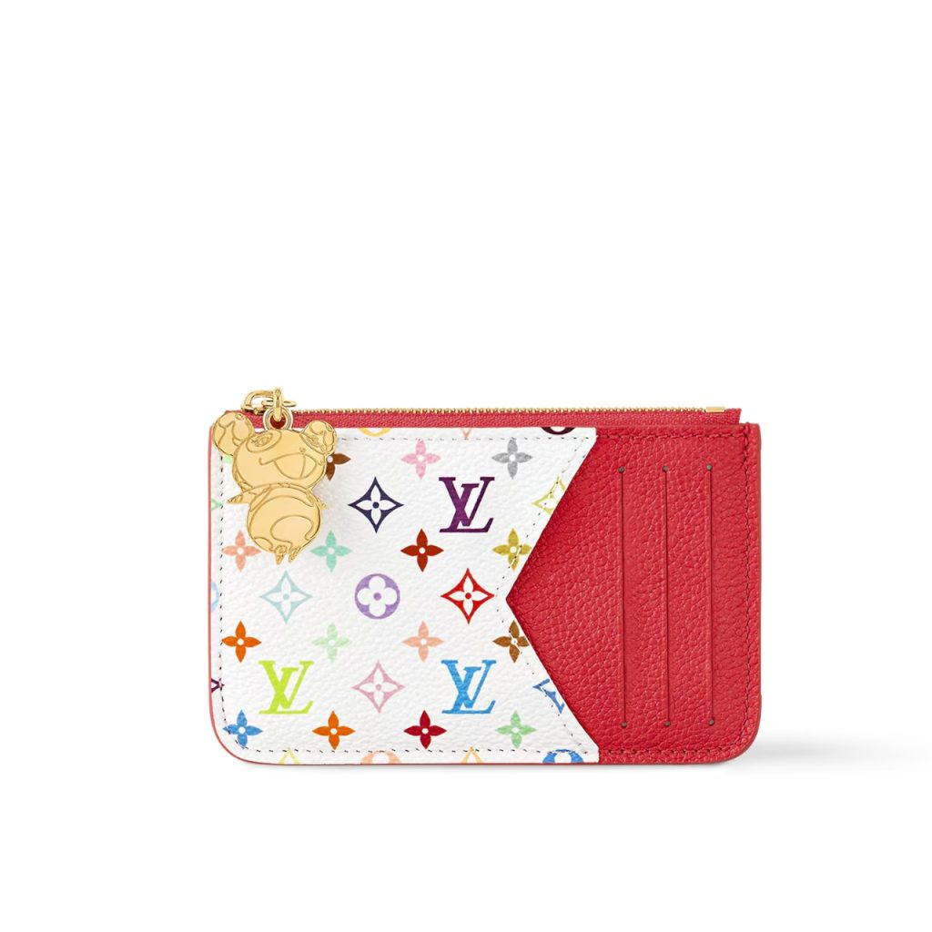 Louis Vuitton X Murakami Romy Card Holder Kawaii Pink 12cm M14155 - Image 2