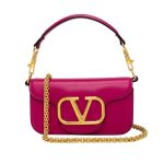 Valentino Locò Small Shoulder Bag In Rose Violet 20cm 1W2B0K53ZXL M24