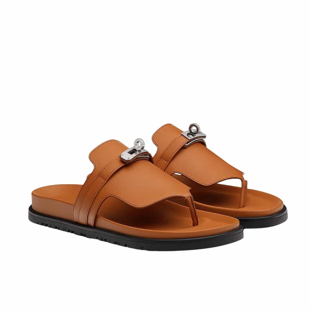 Hermes Empire Sandal Marron Glaise H221074Z 1V360 - Image 2