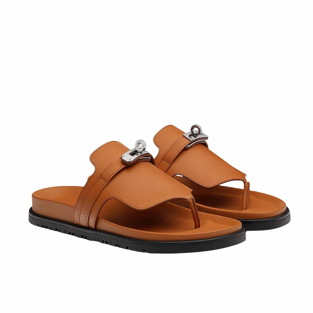 Thumbnail-18-1-3.jpg Hermes Empire Sandal Marron Glaise H221074Z 1V360 - Image 1
