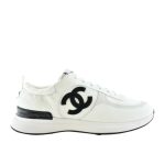 Chanel Mesh Suede Sneaker White Black G37492 Y55236 10601 - Image 8