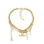Chanel Cc Necklace Gold