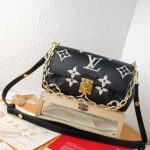 Louis Vuitton Favorite Bag Bicolour Monogram Empreinte Black 24Cm M45859 - Image 3