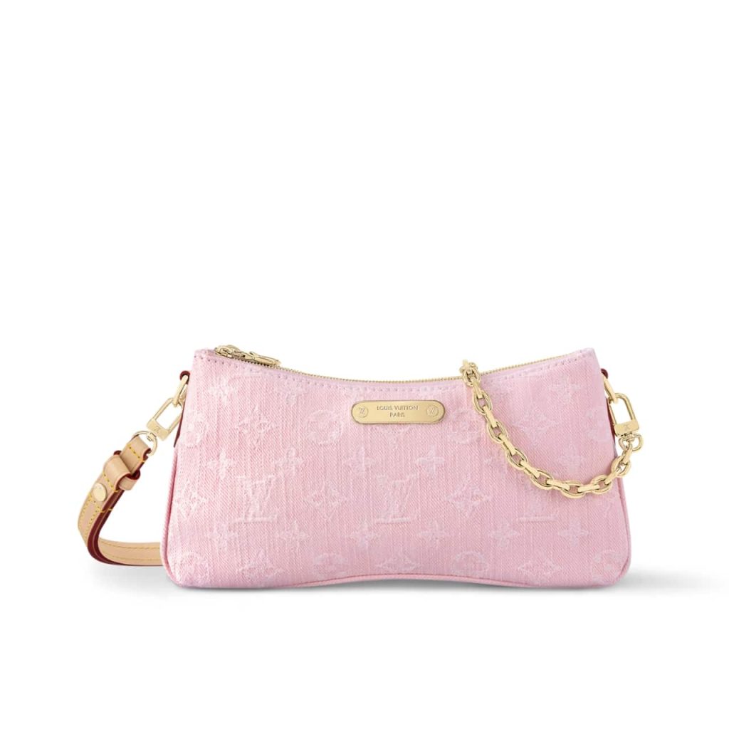 Louis Vuitton Liv Pochette Monogram Denim Washed Pink 24Cm M14159 - Image 2
