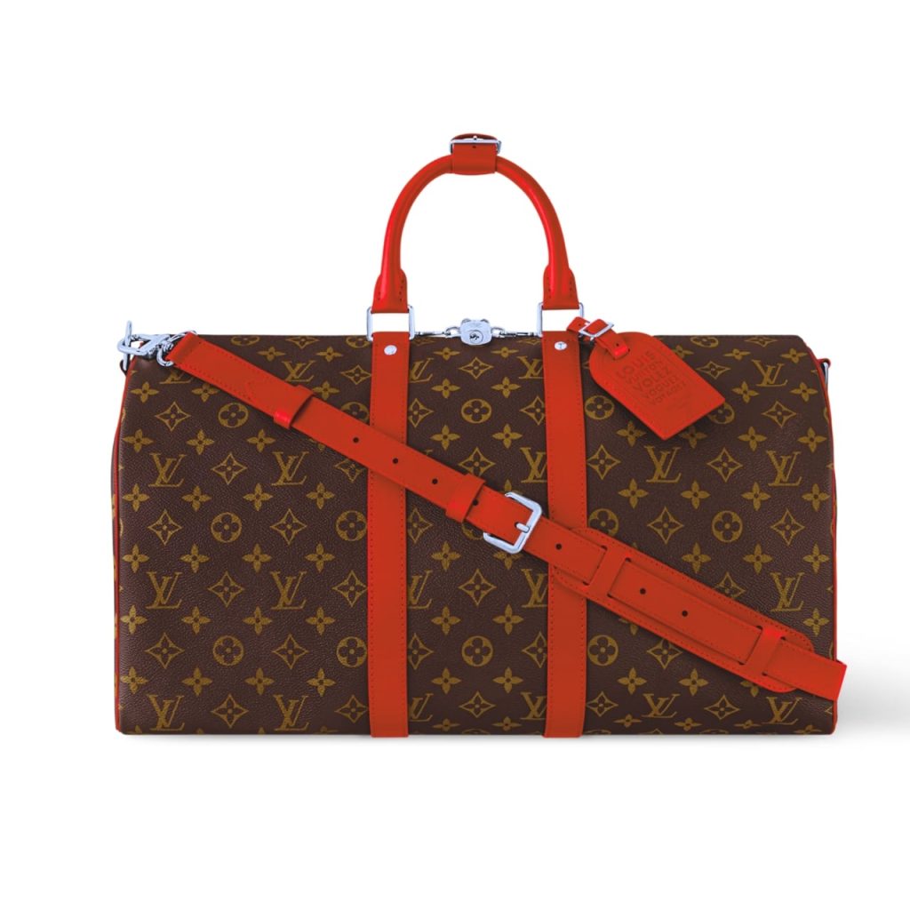Louis Vuitton Keepall Bandoulière 45 Sari Red 50cm M13808 - Image 2