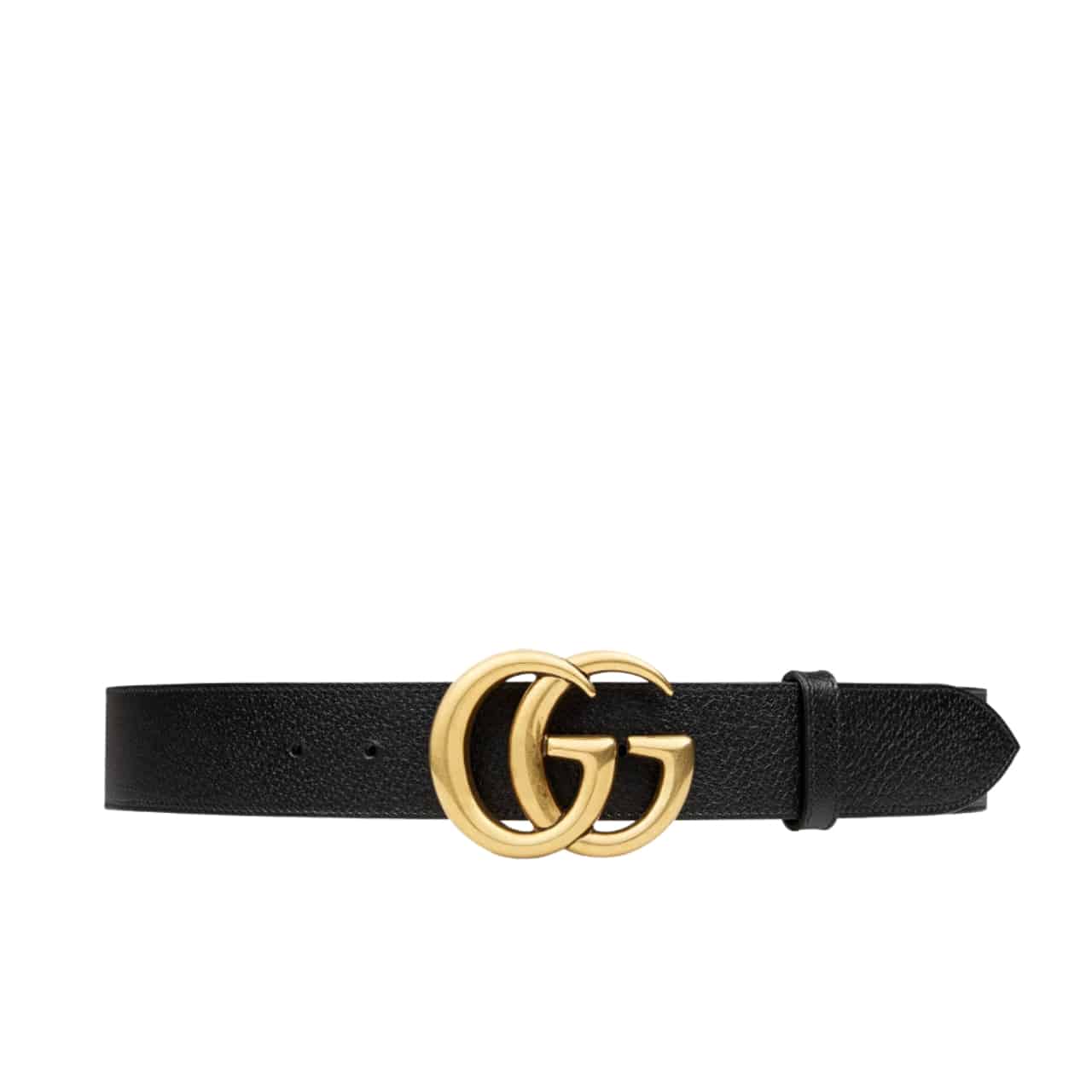 Thumbnail-20-1.jpg Gucci Gg Marmont Wide Belt Black Gold Logo 4Cm 406831 Dj20T 1000 - Image 1