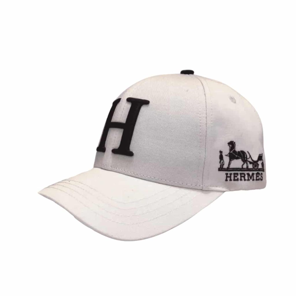 Hermes New Carriage Baseball Cap White - Image 2