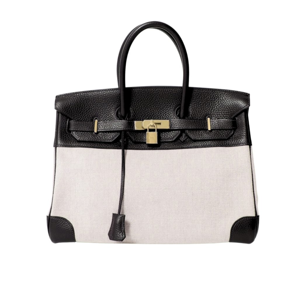 Hermes Birkin 25 Toile H Black 25cm - Image 2