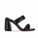 Christian Louboutin Inflama Sab Black Leather Sandal 1230780B439