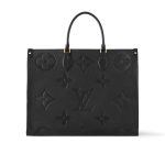Louis Vuitton Onthego GM Bag Monogram Empreinte Leather Black 41Cm M44925