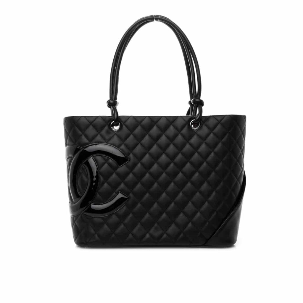 Chanel Cambon Line Large Tote Bag In Black 41Cm A25169 - Image 2