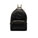Gucci Soho Chain Leather Backpack Black 31cm