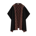 Fendi Junior Cape Black And Logo Reversible Cape Jfq056aklsf1m0t