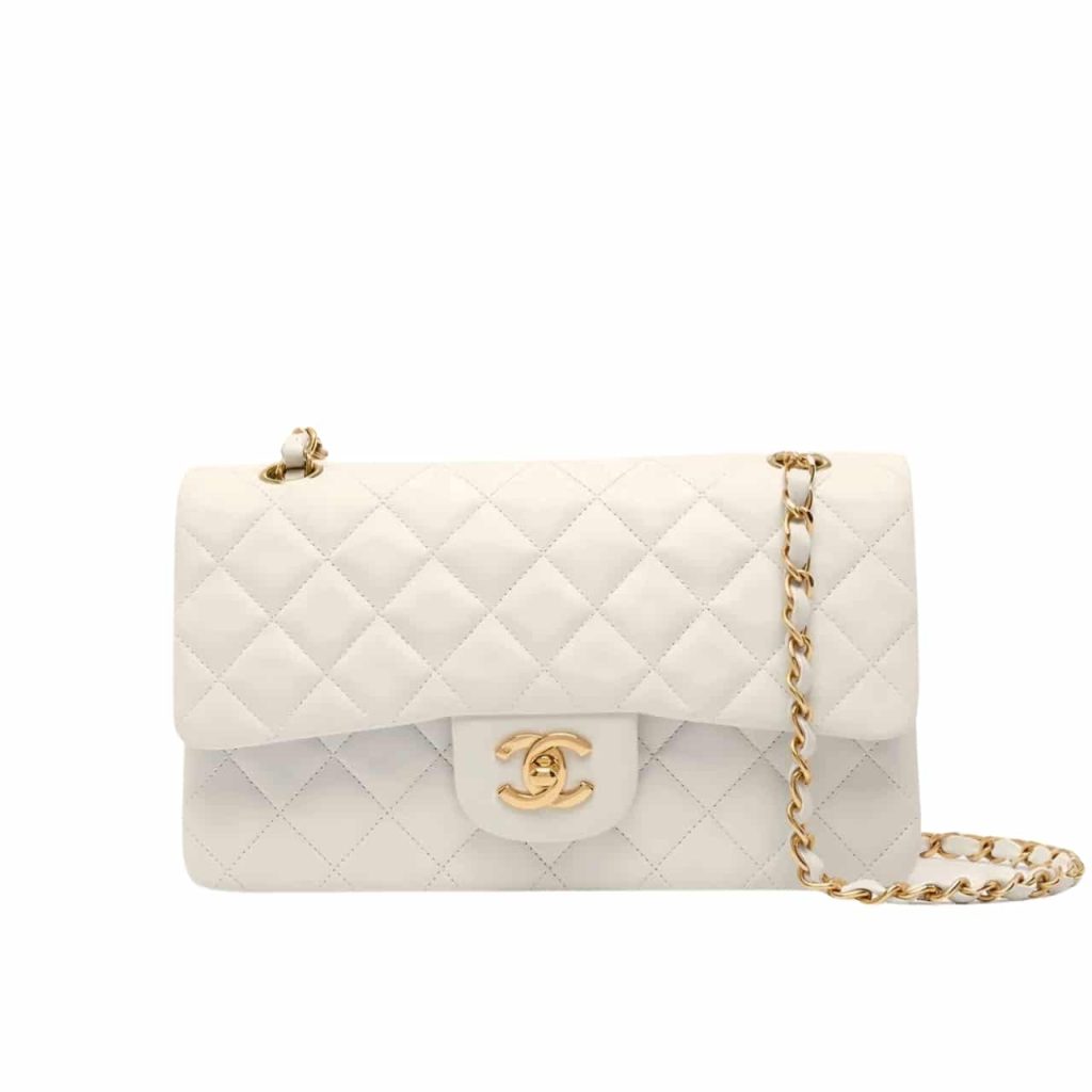 Chanel Classic Mini Flap Gold Hardware White 25Cm - Image 2