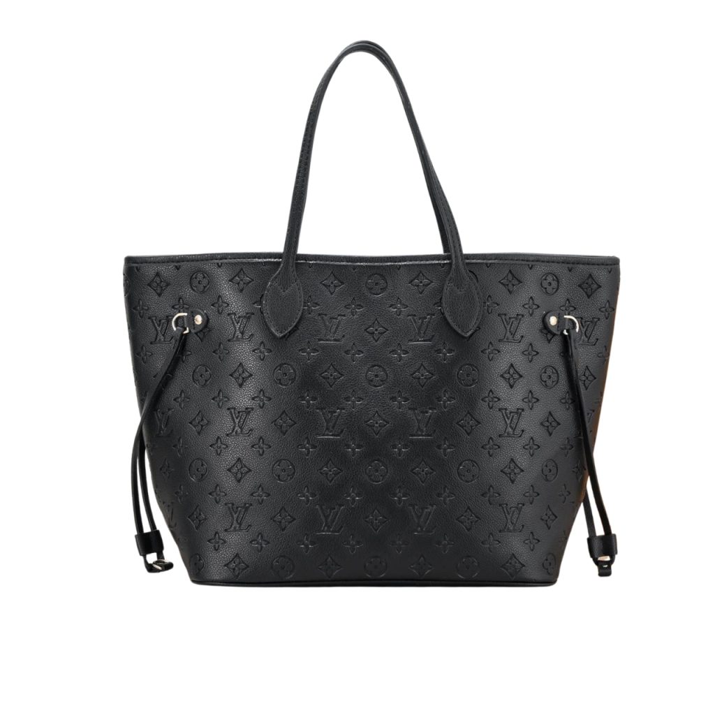 Louis Vuitton Neverfull MM Monogram Empreinte Leather Black 31cm - Image 2