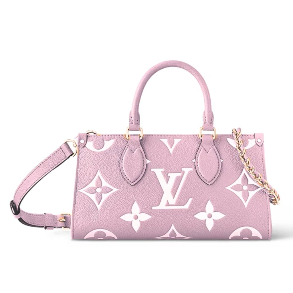 Louis Vuitton Onthego East West Bag Pink White 25cm - Image 2