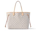 Louis Vuitton Neverfull GM Damier Azur Canvas Tote Bag Beige 39cm N40602