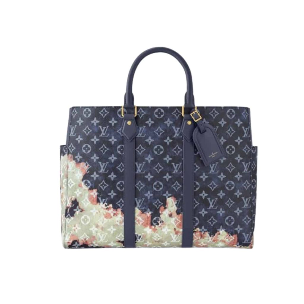 Louis Vuitton Monogram Tote Sac Flat Dark Blue 44cm - Image 2