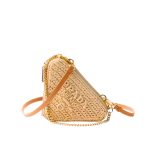 Prada Crochet Mini Pouch Natural 19cm 1NR015 2CXK F0018