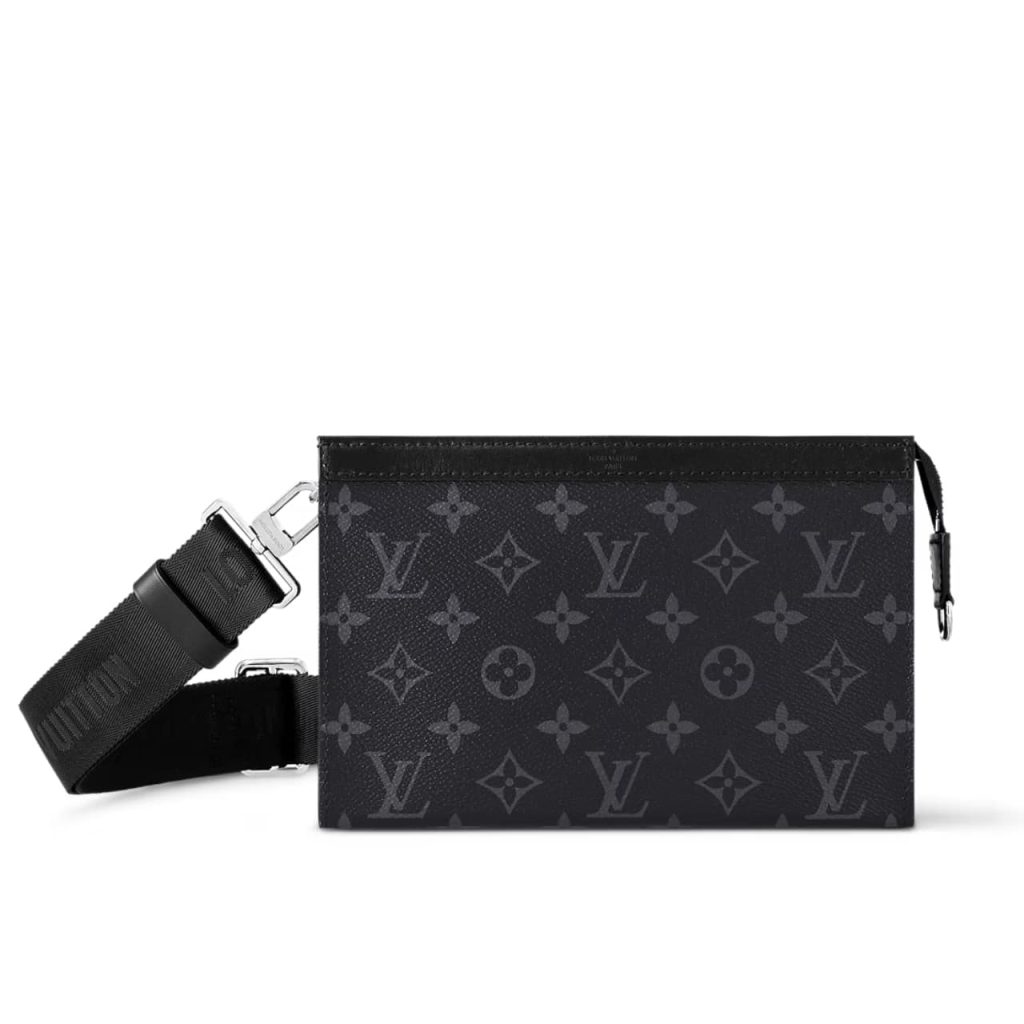 Louis Vuitton Gaston Wearable Wallet Monogram Eclipse Black 21cm M81124 - Image 2