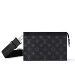 Louis Vuitton Gaston Wearable Wallet Monogram Eclipse Black 21cm M81124