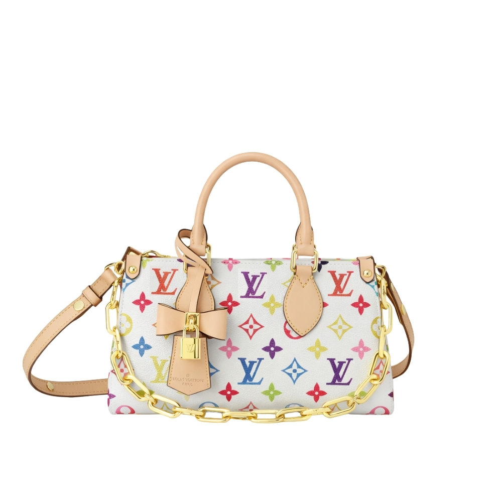 Thumbnail-30-4.jpg Louis Vuitton X Takashi Murakami Onthego East West Chain White 25Cm - Image 1