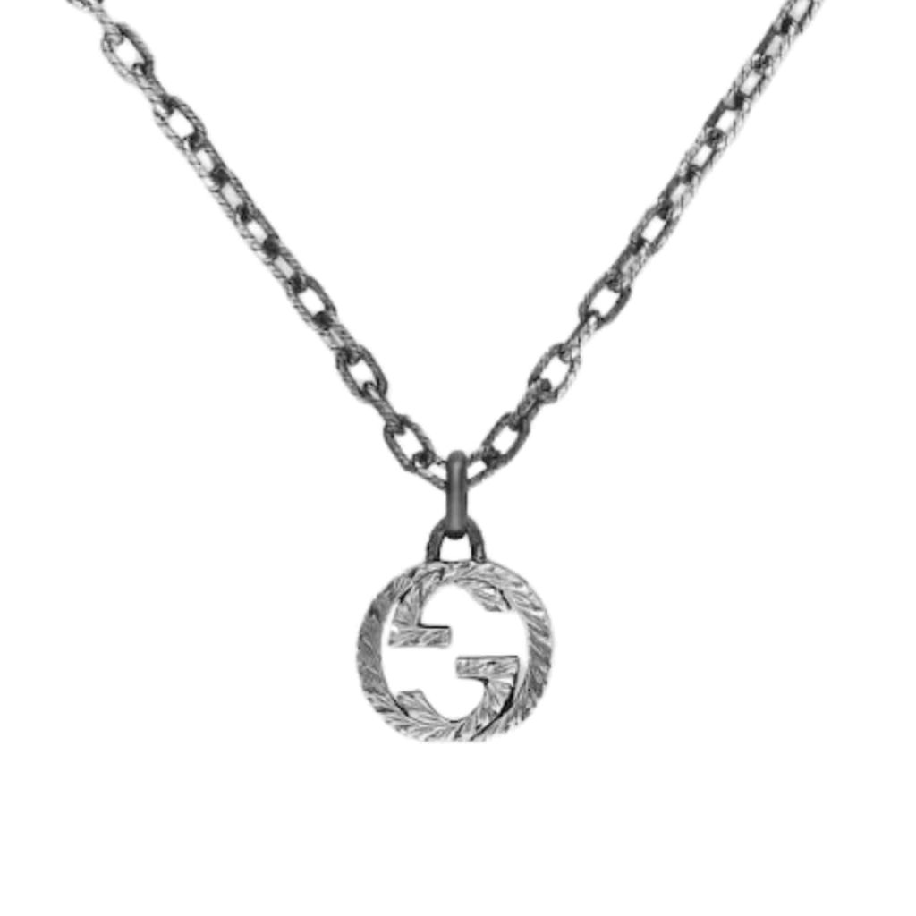 Gucci Interlocking Pendant Necklace Silver ‎455307 J8400 0811 - Image 2