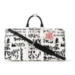 Louis Vuitton Keepall Bandoulière 50 Black And White 50cm N40804